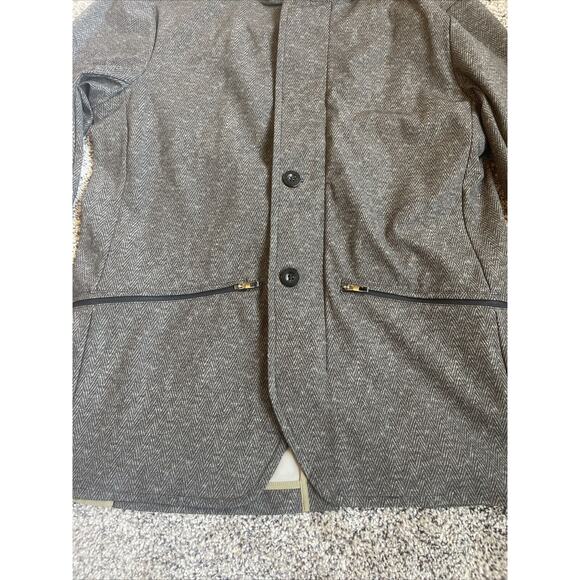 Lululemon TrailBlazer Herringbone Jacket Men's Medium Zip Button Travel Work - Picture 2 of 11
